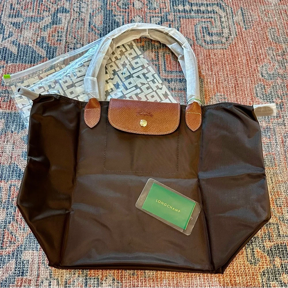 Longchamp Brown Foldable Nylon Tote “Le Pliage” - Picture 3 of 10